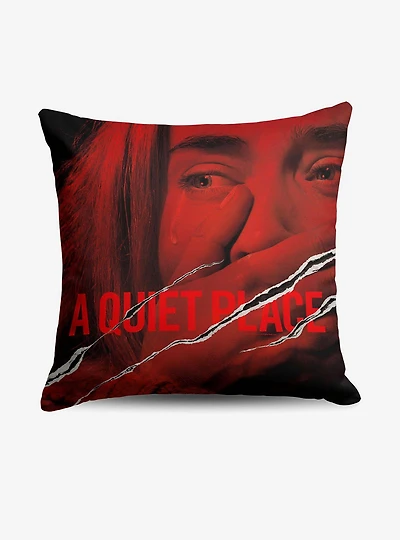 A Quiet Place Movie Poster Throw Pillow
