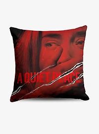 A Quiet Place Movie Poster Throw Pillow