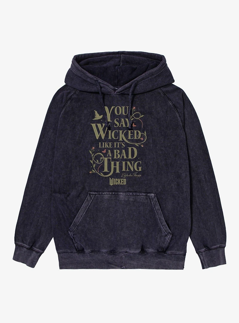 Wicked Like It's A Bad Thing Mineral Wash Hoodie