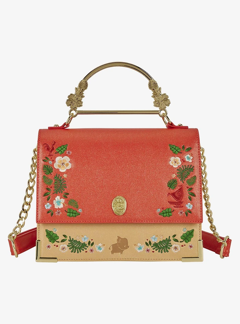 Loungefly Disney Moana Shimmer Embroidered Crossbody Bag