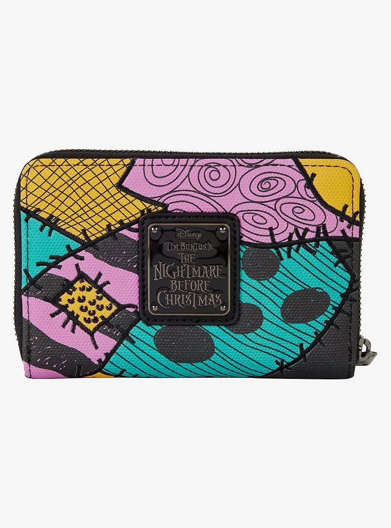 Loungefly Disney The Nightmare Before Christmas Sally Pattern Small Zip Wallet
