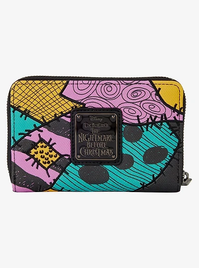 Loungefly Disney The Nightmare Before Christmas Sally Pattern Small Zip Wallet