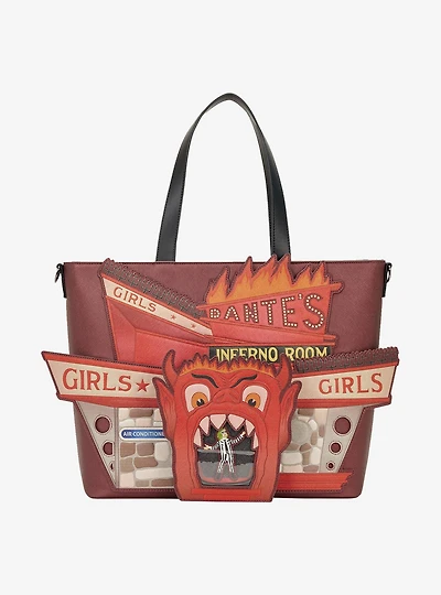 Loungefly Beetlejuice Dante's Inferno Room Tote Bag with Coin Purse