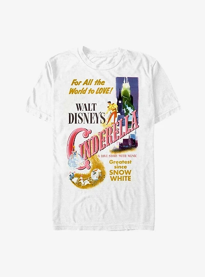 Disney Vintage Cinderella Poster Garment Dye T-Shirt