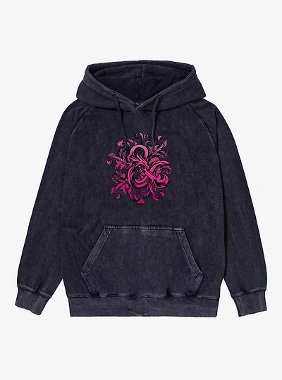Dungeons & Dragons Magenta Ampersand Logo Mineral Wash Hoodie
