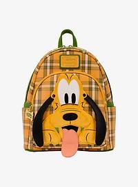 Loungefly Disney Pluto 95th Anniversary Plaid Mini Backpack