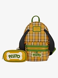 Loungefly Disney Pluto 95th Anniversary Plaid Crossbody Sling Bag with Coin Purse