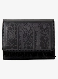Loungefly Disney Villains Tonal Stained Glass Portraits Trifold Wallet