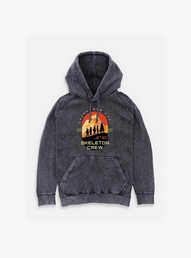 Skeleton Crew Group Silhouettes Mineral Wash Hoodie