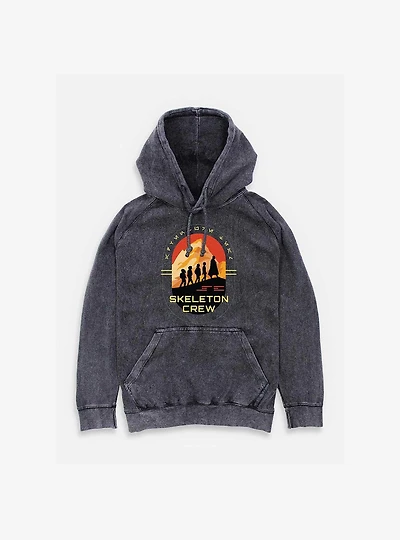 Skeleton Crew Group Silhouettes Mineral Wash Hoodie