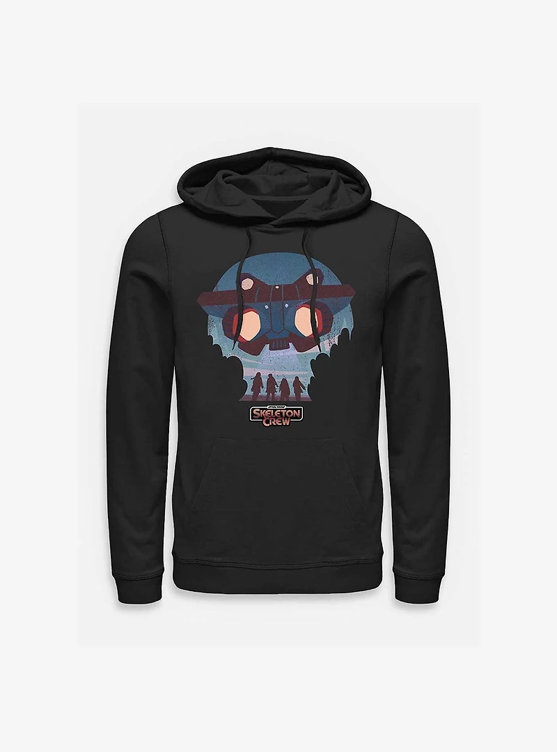 Skeleton Crew Kids And Ship Hoodie