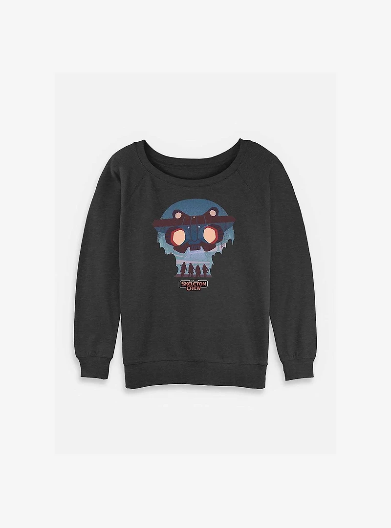 Skeleton Crew Kids And Ship Womens Slouchy Sweatshirt