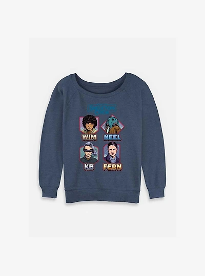 Skeleton Crew Names and Womens Slouchy Sweatshirt