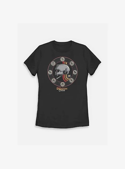 Skeleton Crew Heads Abroad Womens T-Shirt