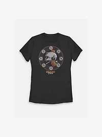 Skeleton Crew Heads Abroad Womens T-Shirt