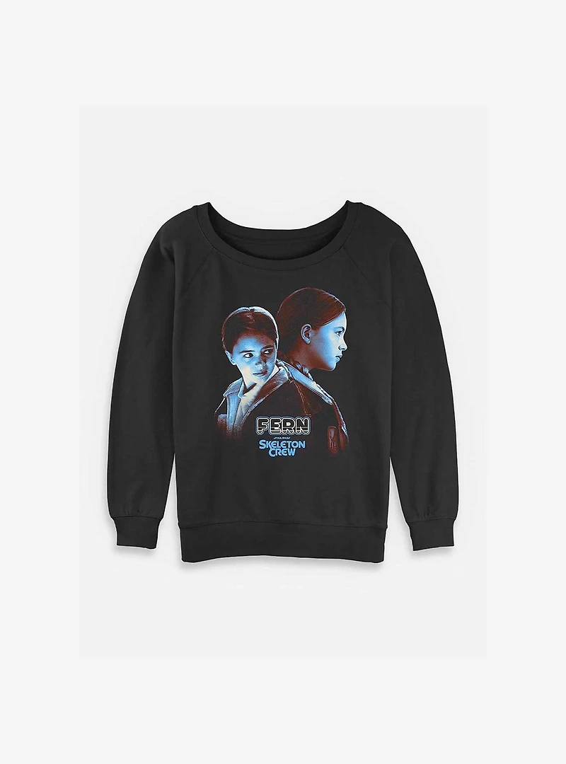 Skeleton Crew Fern Heroic Womens Slouchy Sweatshirt