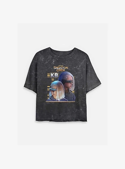 Skeleton Crew KB Heroic Mineral Wash Womens Crop T-Shirt