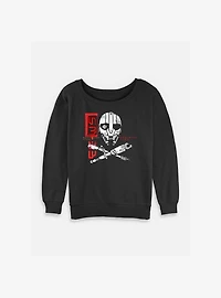 Skeleton Crew SM 33 Womens Slouchy Sweatshirt