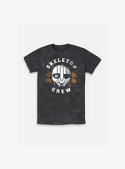 Skeleton Crew Mask Mineral Wash T-Shirt
