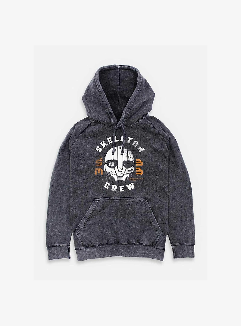 Skeleton Crew Mask Mineral Wash Hoodie