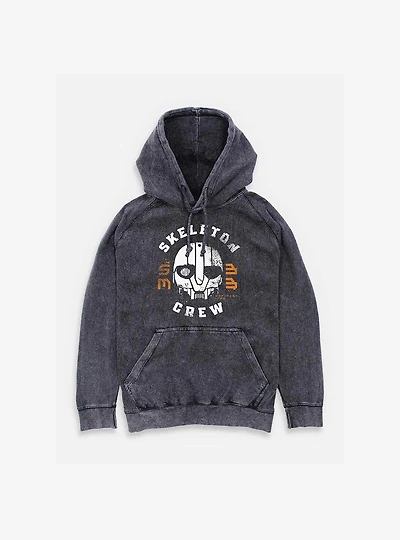 Skeleton Crew Mask Mineral Wash Hoodie
