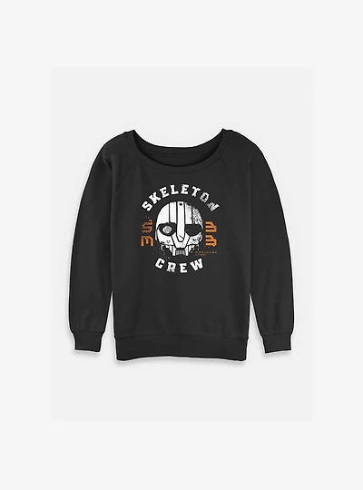 Skeleton Crew Mask Womens Slouchy Sweatshirt