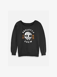 Skeleton Crew Mask Womens Slouchy Sweatshirt