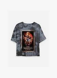 Skeleton Crew Poster Group Tie Dye Crop Womens T-Shirt