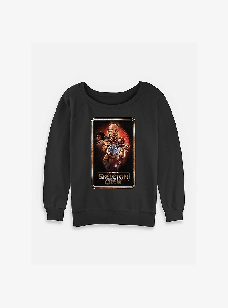 Skeleton Crew Poster Group Womens Slouchy Sweatshirt