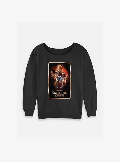 Skeleton Crew Poster Group Womens Slouchy Sweatshirt