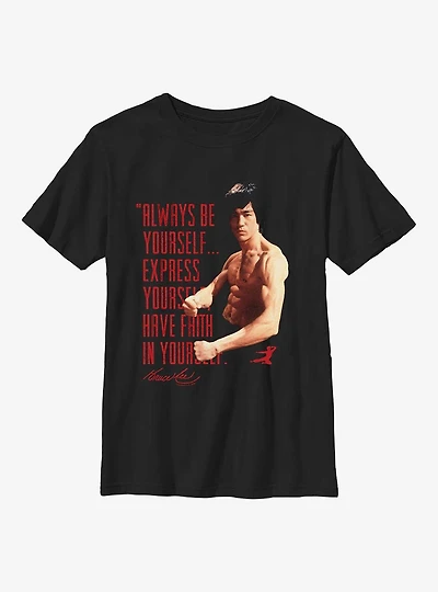 Bruce Lee Always Be Yourself Youth T-Shirt