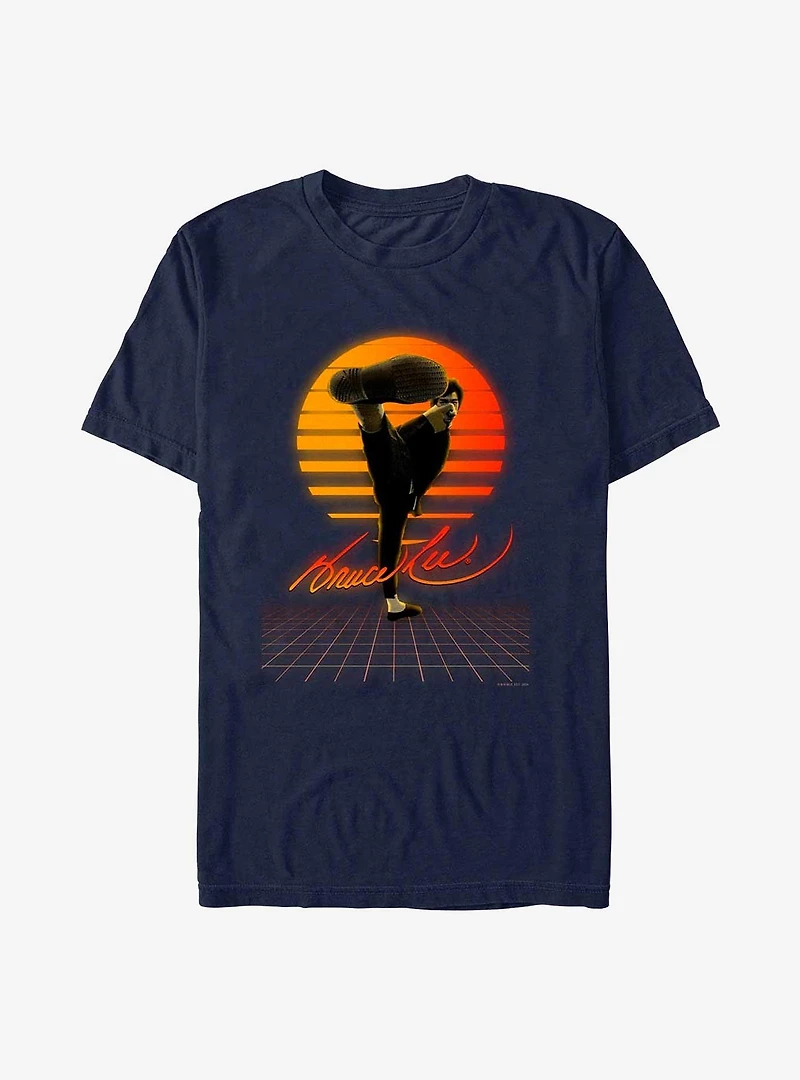 Bruce Lee Sunset Grid T-Shirt