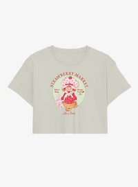 Strawberry Shortcake Market Womens Crop T-Shirt