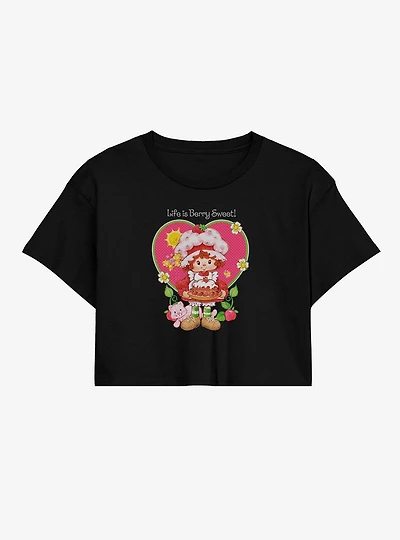 Strawberry Shortcake Life Is Berry Sweet! Womens Crop T-Shirt