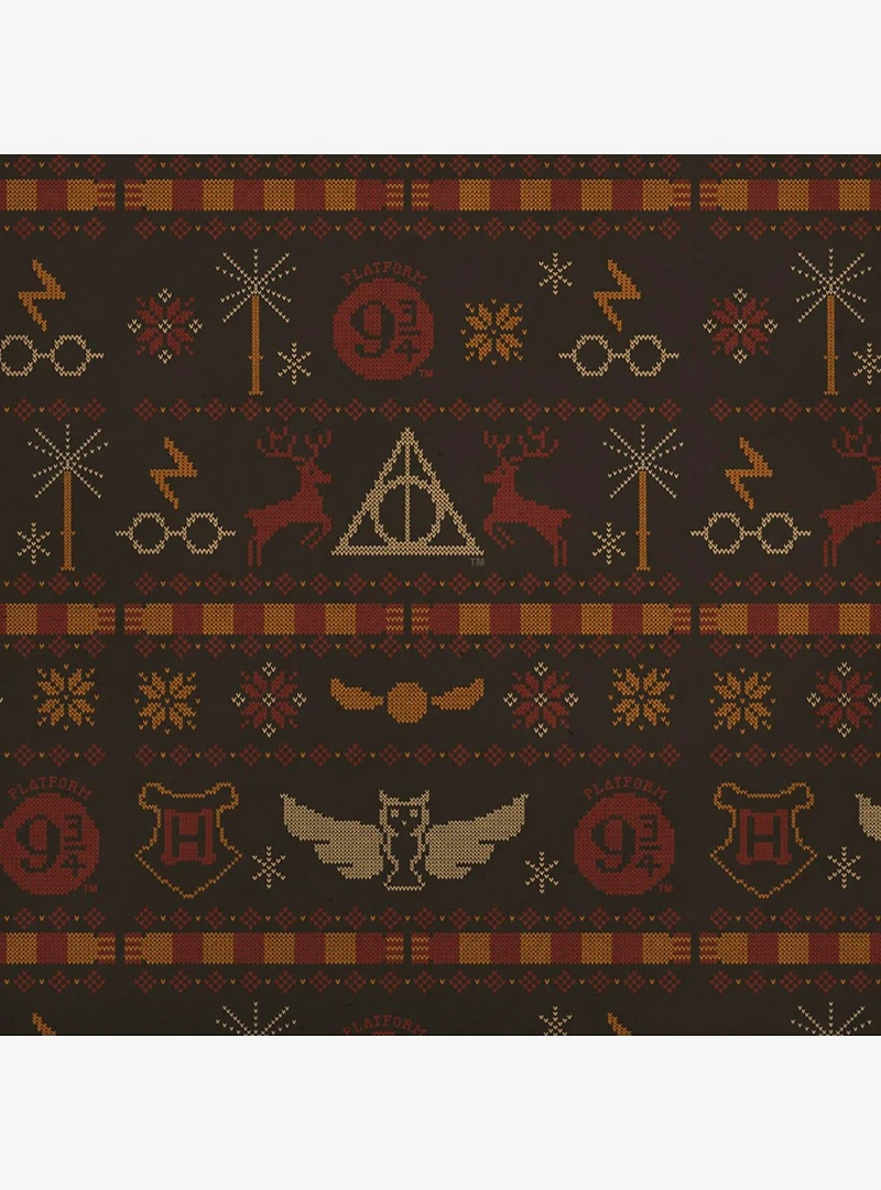 Harry Potter Sweater Pattern Kraft Wrapping Paper