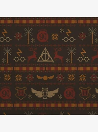 Harry Potter Sweater Pattern Kraft Wrapping Paper