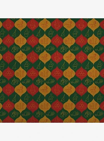 Elf Movie Drawn Pattern Kraft Wrapping Paper