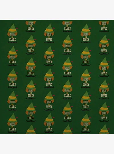 Elf Movie Raised by Elves Kraft Wrapping Paper