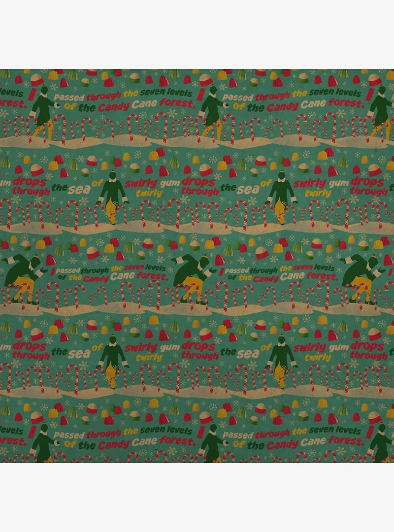 Elf Movie Christmas Pattern Kraft Wrapping Paper