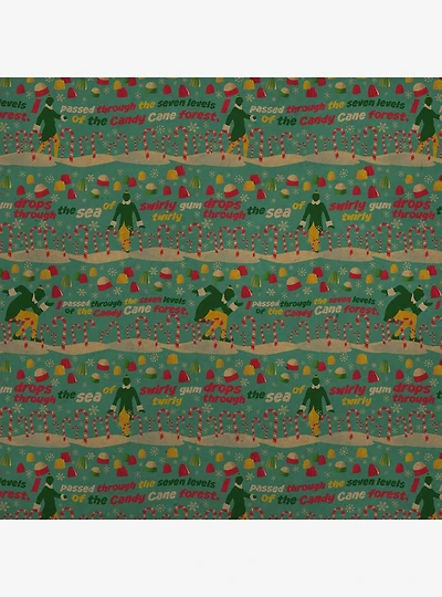 Elf Movie Christmas Pattern Kraft Wrapping Paper
