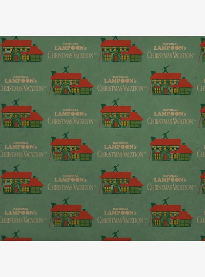 National Lampoon's Christmas Vacation Griswold House Logo Kraft Wrapping Paper