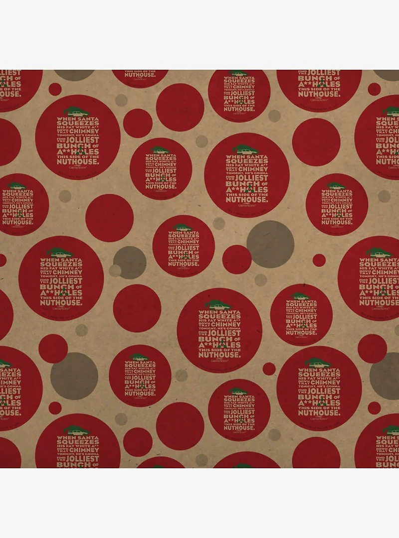 National Lampoon's Christmas Vacation Jolliest Bunch Kraft Wrapping Paper