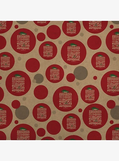 National Lampoon's Christmas Vacation Jolliest Bunch Kraft Wrapping Paper