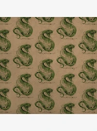 Harry Potter Slytherin Watercolor Crest Kraft Wrapping Paper