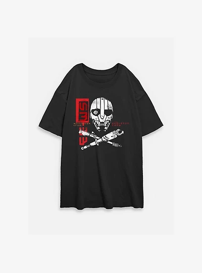 Skeleton Crew SM 33 Womens Oversized T-Shirt