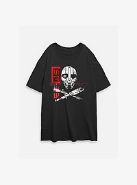 Skeleton Crew SM 33 Womens Oversized T-Shirt