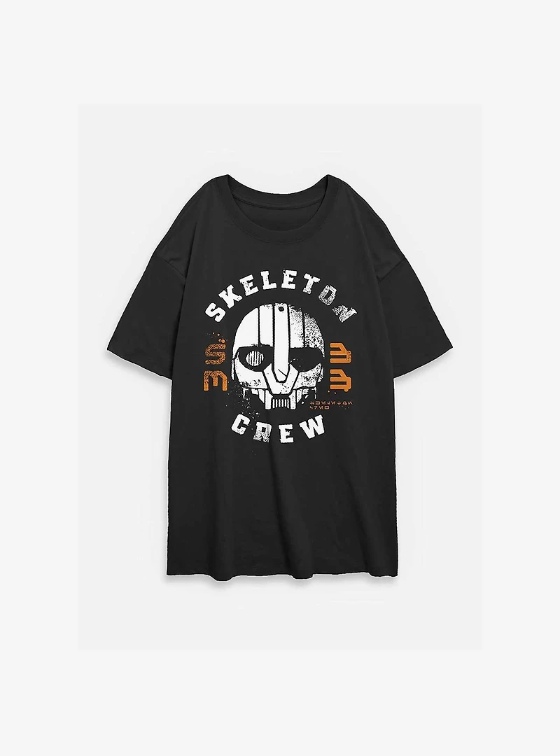 Skeleton Crew Mask Womens Oversized T-Shirt