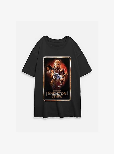 Skeleton Crew Poster Group Womens Oversized T-Shirt