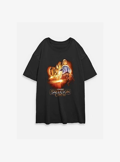 Skeleton Crew Elephant Light Vision Womens Oversized T-Shirt