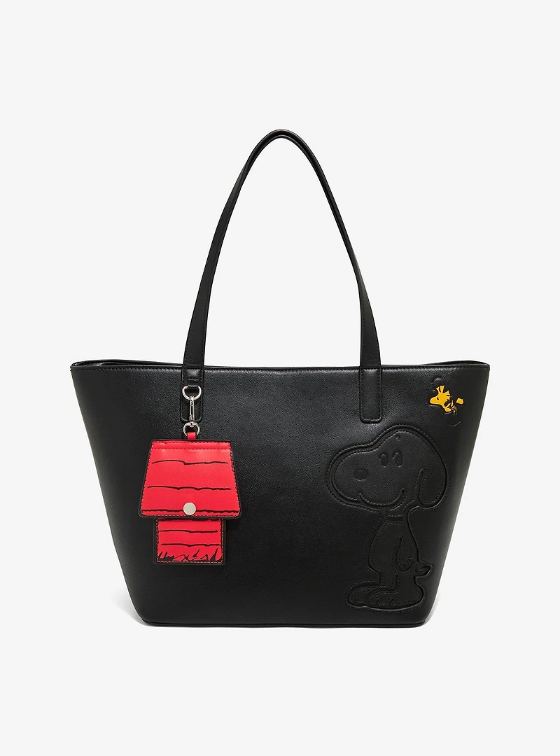 Peanuts Snoopy & Woodstock Tote Bag with Bag Charm - BoxLunch Exclusive